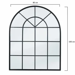 IDMarket Miroir verrière en arche 80 x 100 cm* Décoration Et Accessoires|Collection Agencement Magasin