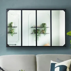 IDMarket Miroir verrière style industriel* Décoration Et Accessoires|Collection Agencement Magasin