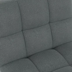 IDMarket Méridienne clic clac tissu gris anthracite capitonnée 80 x 180 cm* Canapés|Salon Complet