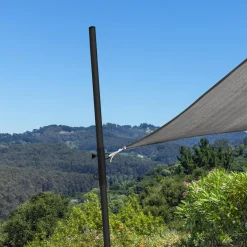 IDMarket Mâts réglables de fixation pour voile d’ombrage x2* Voiles D'Ombrage