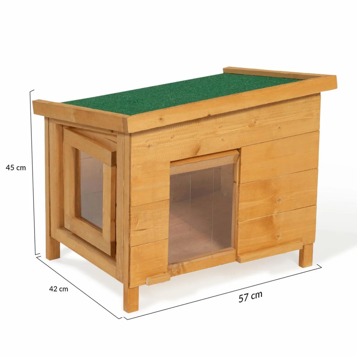 IDMarket Niche en bois pour chat* Accessoires Animaux|Niches Pour Chat