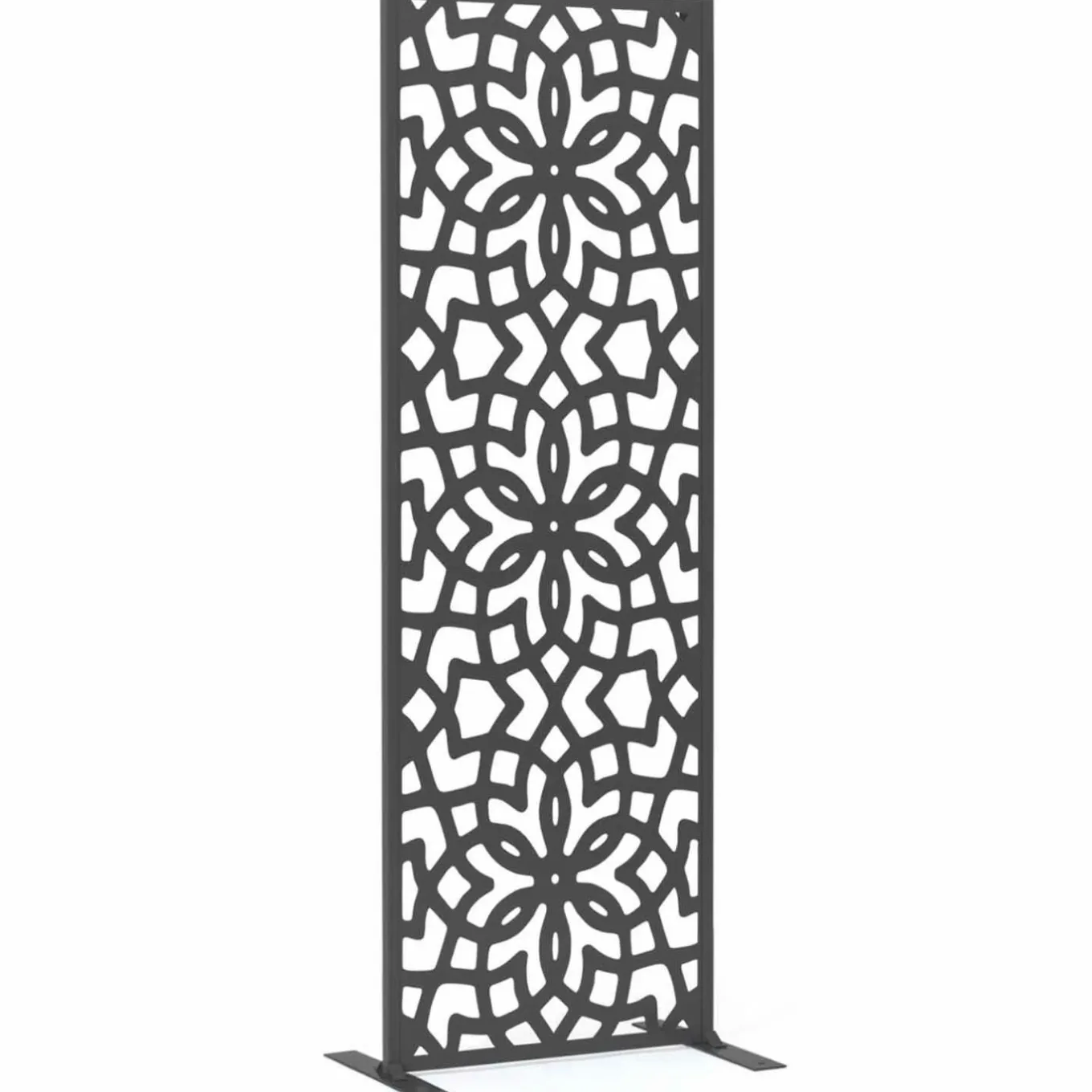 IDMarket Panneau décoratif extérieur motif azulejo gris 150x50cm* Panneaux Occultants