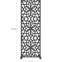 IDMarket Panneau décoratif extérieur motif azulejo gris 150x50cm* Panneaux Occultants