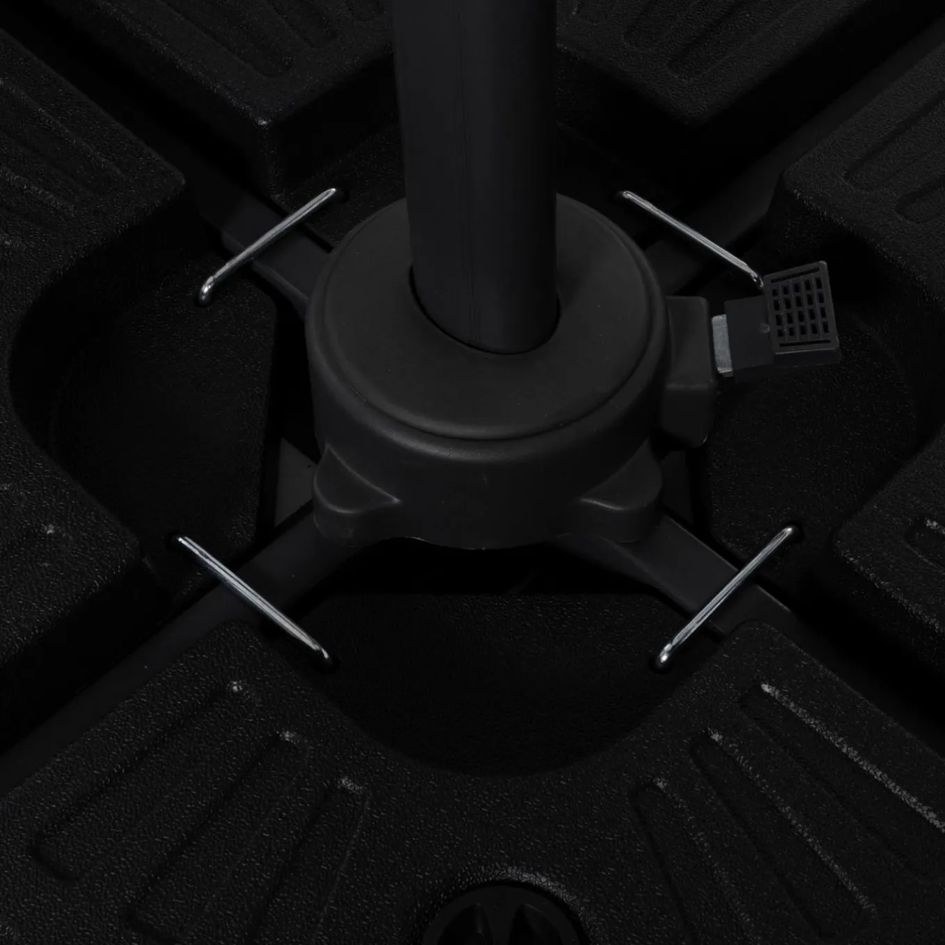 IDMarket Parasol déporté inclinable 3x4 m rotatif 360 blanc écru* Parasols