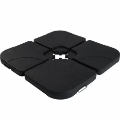 IDMarket Parasol déporté rotatif 3x4 m taupe