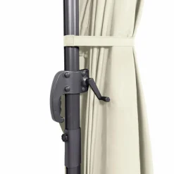 IDMarket Parasol déporté 3x4 m écru* Parasols