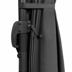 IDMarket Parasol déporté 3x4 m gris* Parasols