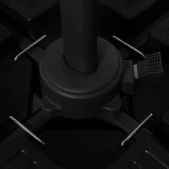 IDMarket Parasol déporté 3x3 m rotatif 360 coloris gris* Parasols