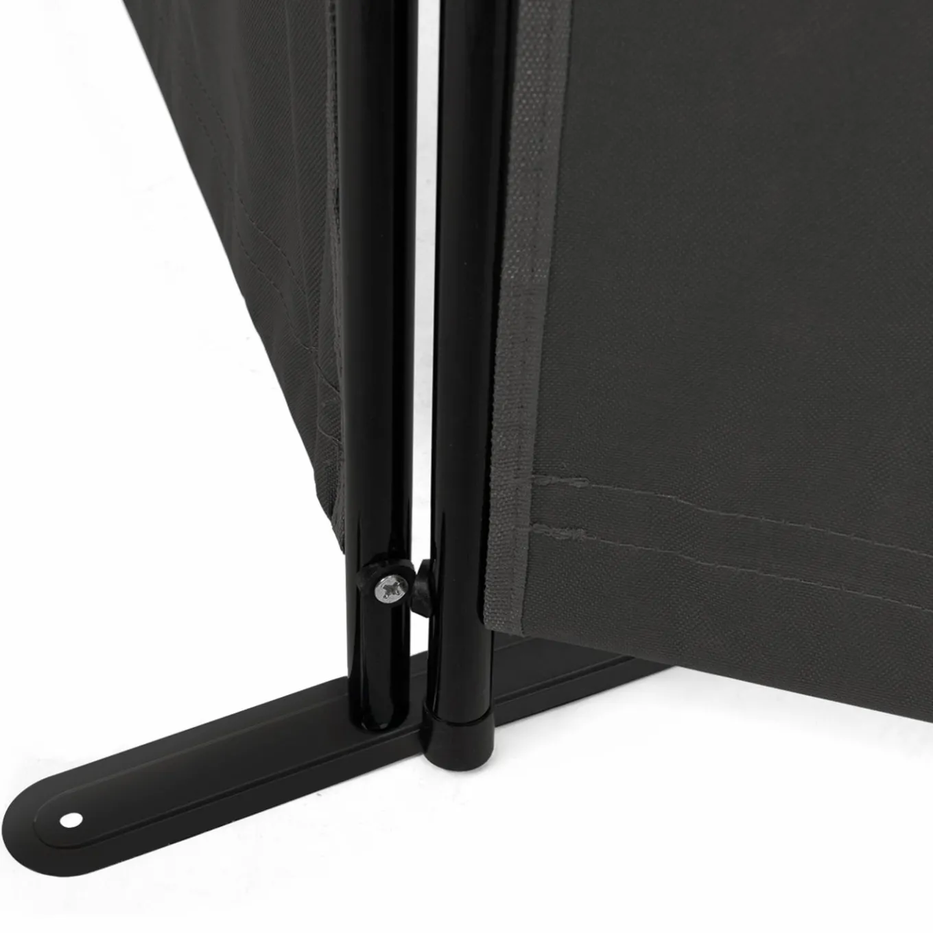 IDMarket Paravent extérieur / intérieur sur pieds 3 panneaux gris anthracite* Paravents Extérieurs