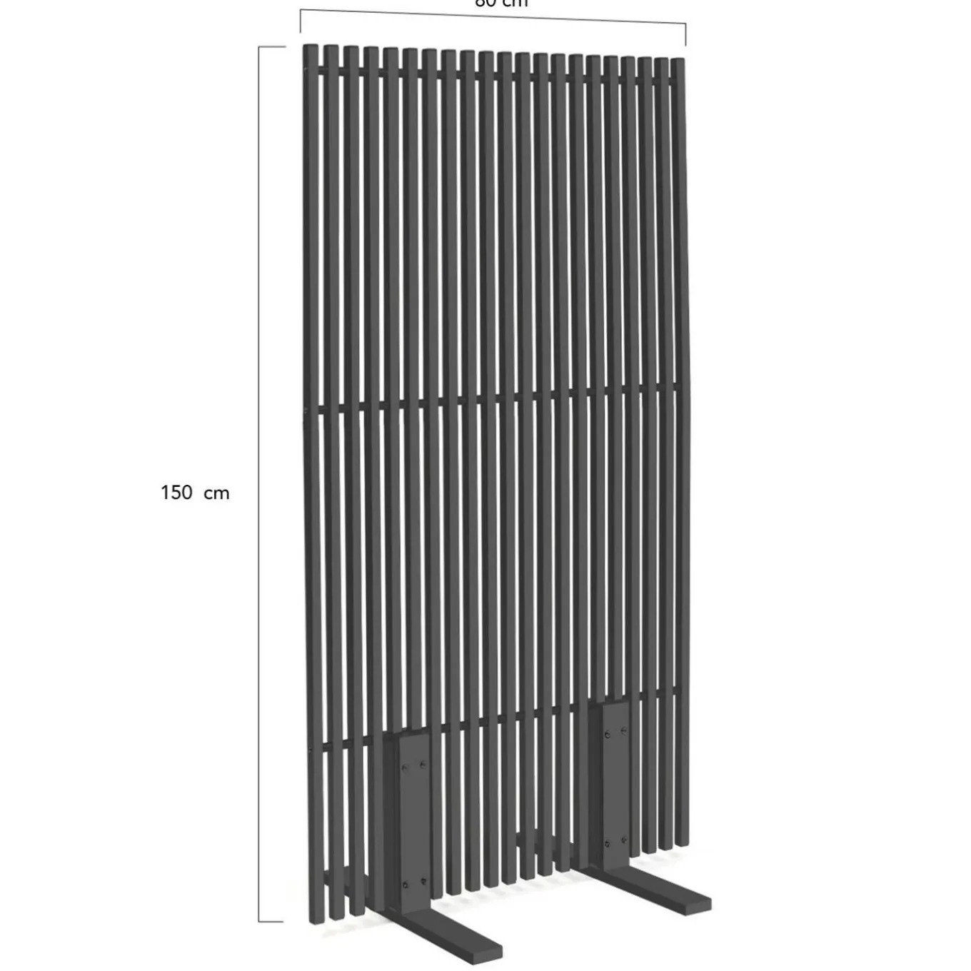 IDMarket Paravent extérieur ajouré 150x80 cm claustra extérieur gris anthracite* Paravents Extérieurs|Panneaux Occultants