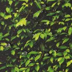 IDMarket Paravent extérieur rétractable 400x180 cm store latéral motif feuillage* Paravents Extérieurs