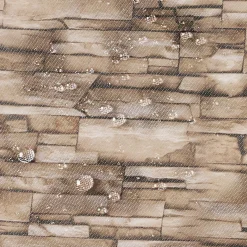 IDMarket Paravent extérieur rétractable 400x180 cm store latéral motif pierre* Paravents Extérieurs