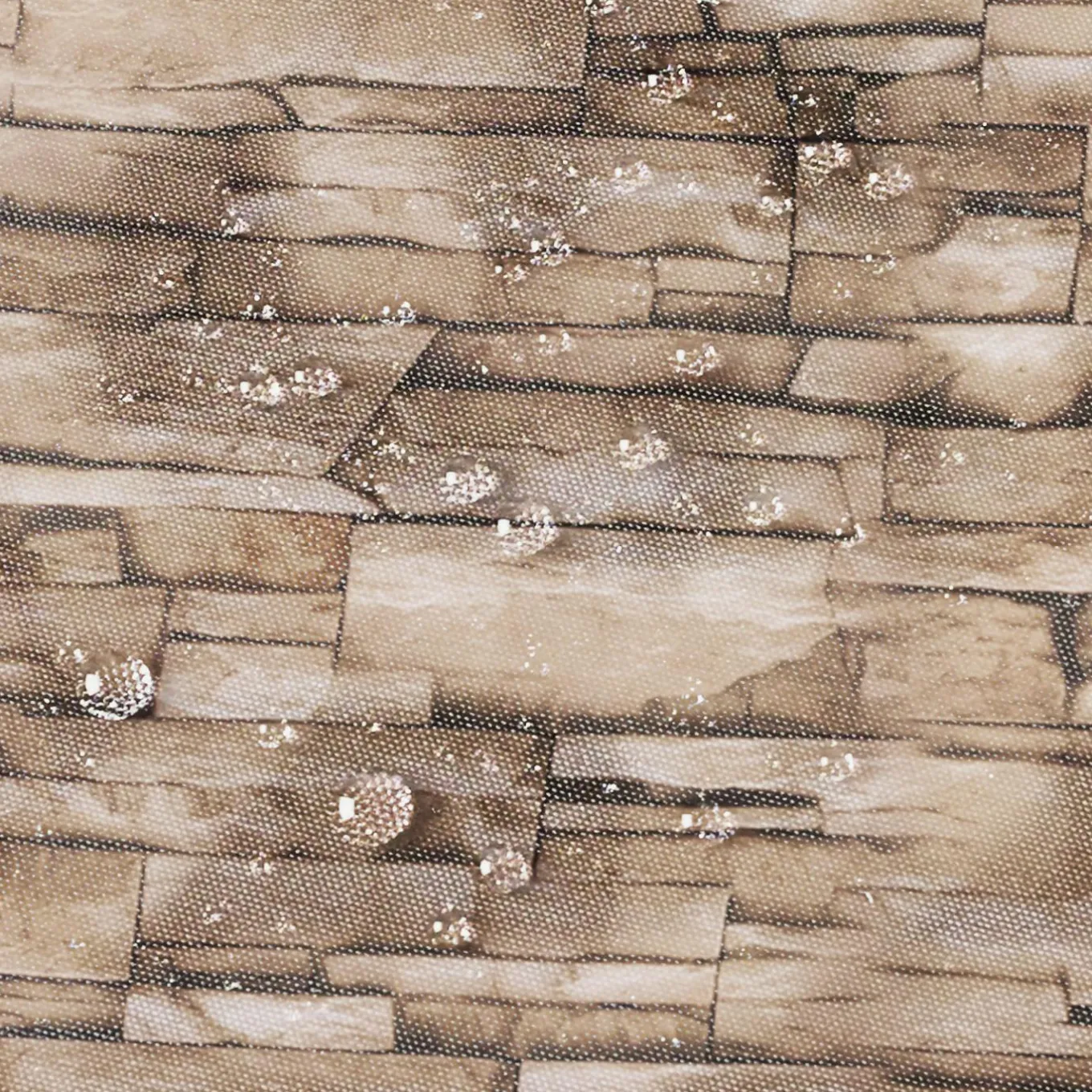 IDMarket Paravent extérieur rétractable 400x180 cm store latéral motif pierre* Paravents Extérieurs