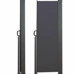 IDMarket Paravent rétractable 4m gris* Paravents Extérieurs
