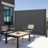 IDMarket Paravent rétractable 3x1,8m gris pour l’extérieur* Paravents Extérieurs