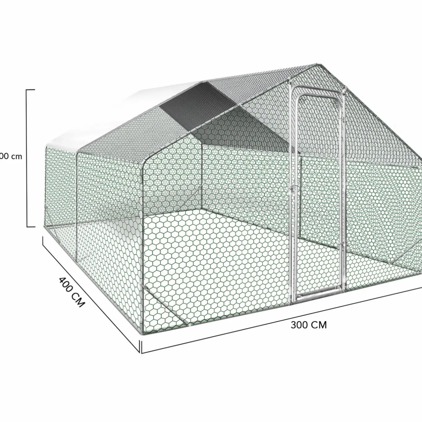 IDMarket Parc à poule grillagé* Volières Et Enclos