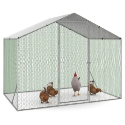 IDMarket Parc à poules grillagé 3 m²* Volières Et Enclos