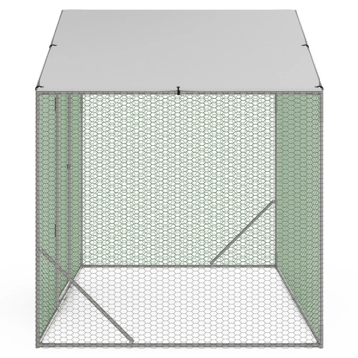IDMarket Parc à poules grillagé 3 m²* Volières Et Enclos