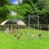IDMarket Parc à poules grillagé 22,5 m²* Volières Et Enclos