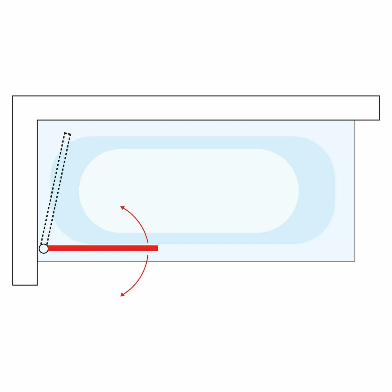 IDMarket Pare baignoire 1 volet 70x120cm* Produits D’Aménagement Intérieur|Accessoires Salle De Bain