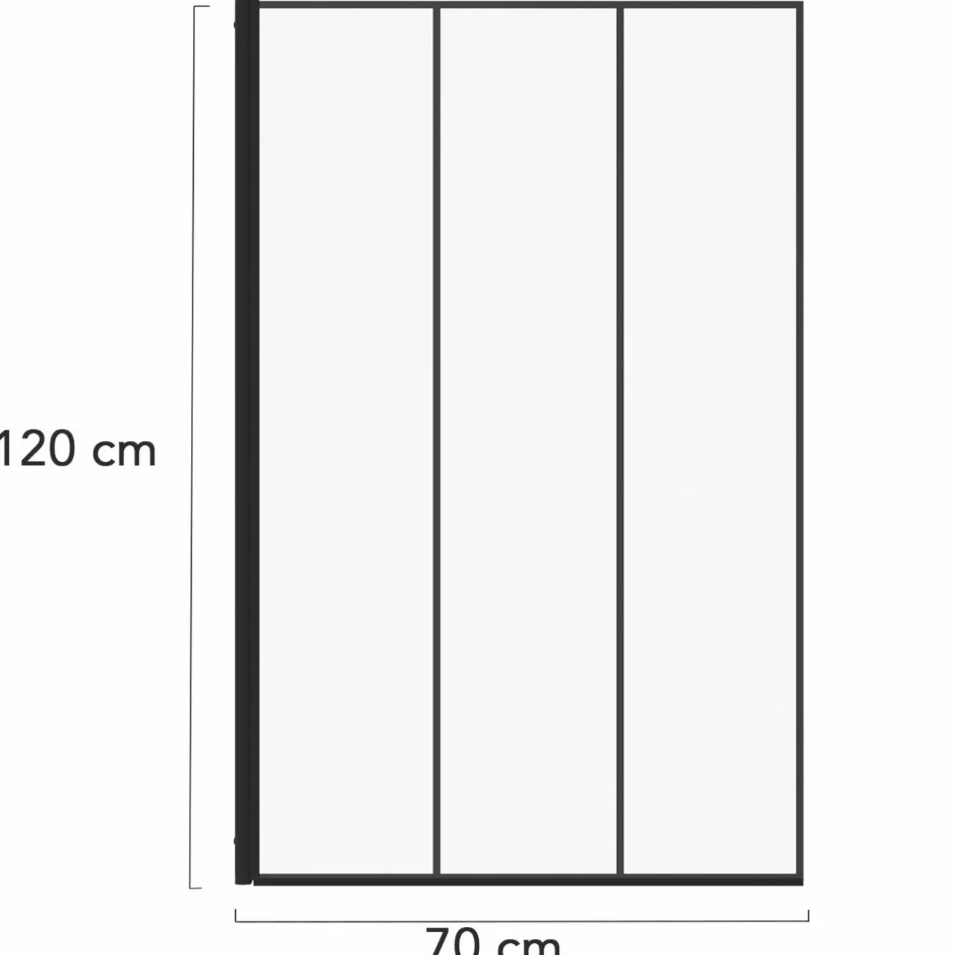 IDMarket Pare baignoire 1 volet 70x120cm* Produits D’Aménagement Intérieur|Accessoires Salle De Bain