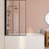 IDMarket Pare baignoire 1 volet 80x140cm* Produits D’Aménagement Intérieur|Accessoires Salle De Bain