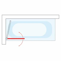 IDMarket Pare baignoire 1 volet 80x140cm* Produits D’Aménagement Intérieur|Accessoires Salle De Bain