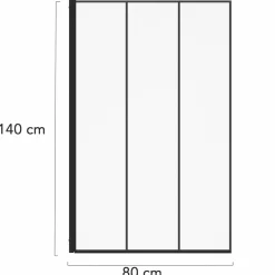 IDMarket Pare baignoire 1 volet 80x140cm* Produits D’Aménagement Intérieur|Accessoires Salle De Bain