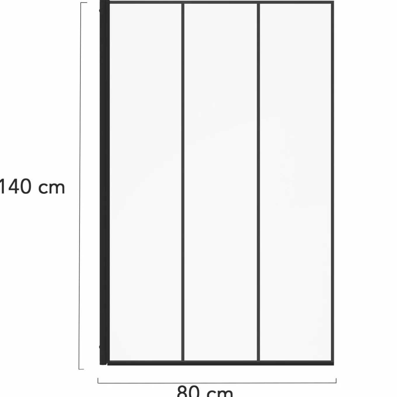 IDMarket Pare baignoire 1 volet 80x140cm* Produits D’Aménagement Intérieur|Accessoires Salle De Bain