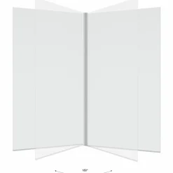 IDMarket Paroi de baignoire pivotante 1 volet 70x120 cm* Produits D’Aménagement Intérieur|Accessoires Salle De Bain