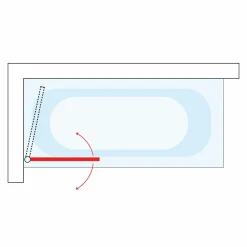 IDMarket Paroi de baignoire pivotante 1 volet 70x120 cm* Produits D’Aménagement Intérieur|Accessoires Salle De Bain