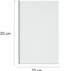 IDMarket Paroi de baignoire pivotante 1 volet 70x120 cm* Produits D’Aménagement Intérieur|Accessoires Salle De Bain