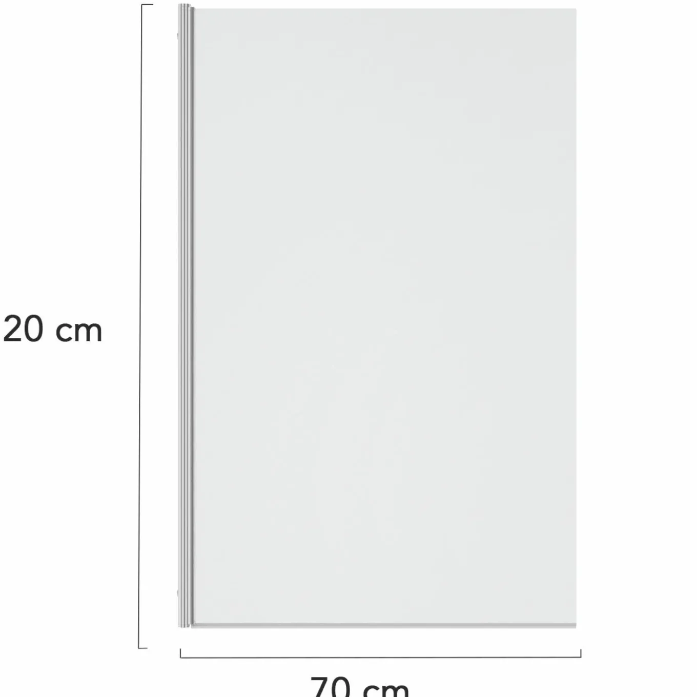 IDMarket Paroi de baignoire pivotante 1 volet 70x120 cm* Produits D’Aménagement Intérieur|Accessoires Salle De Bain
