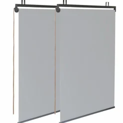 IDMarket Pergola acier lames orientables 3x4 m avec 4 stores gris clair* Tonnelles De Jardin|Pergolas