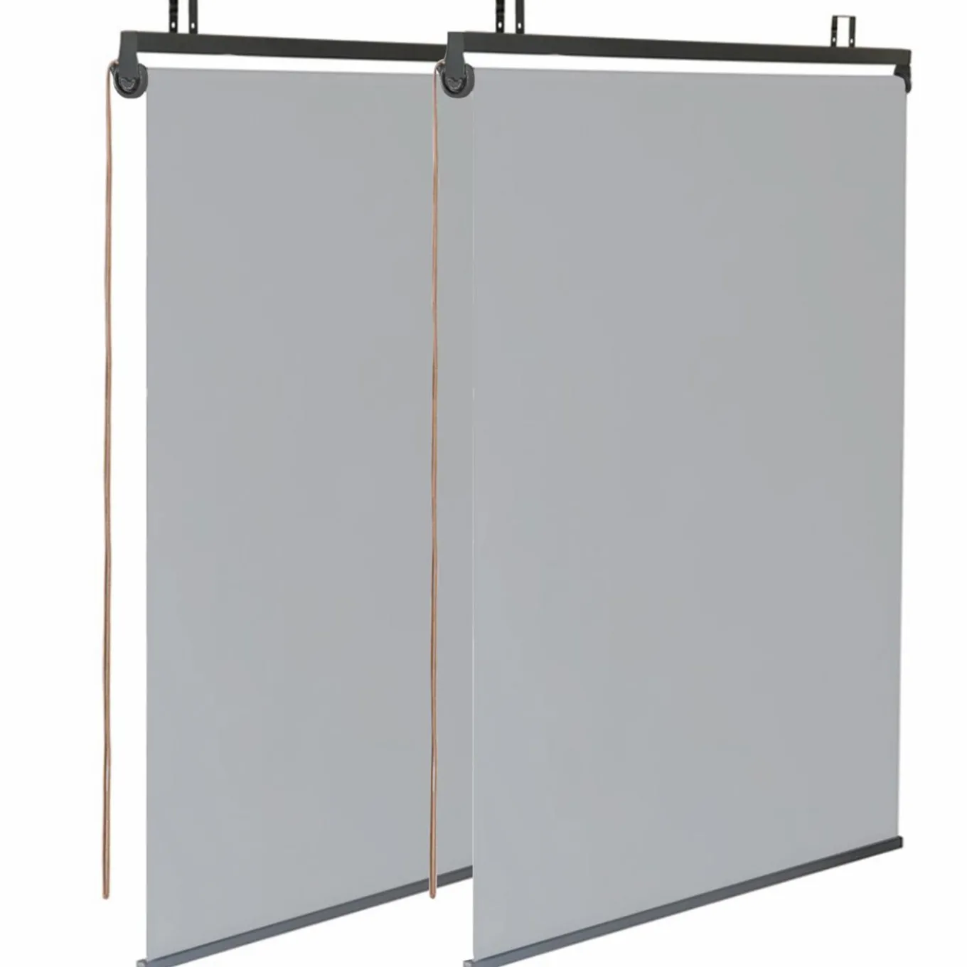 IDMarket Pergola acier lames orientables 3x4 m avec 4 stores gris clair* Tonnelles De Jardin|Pergolas