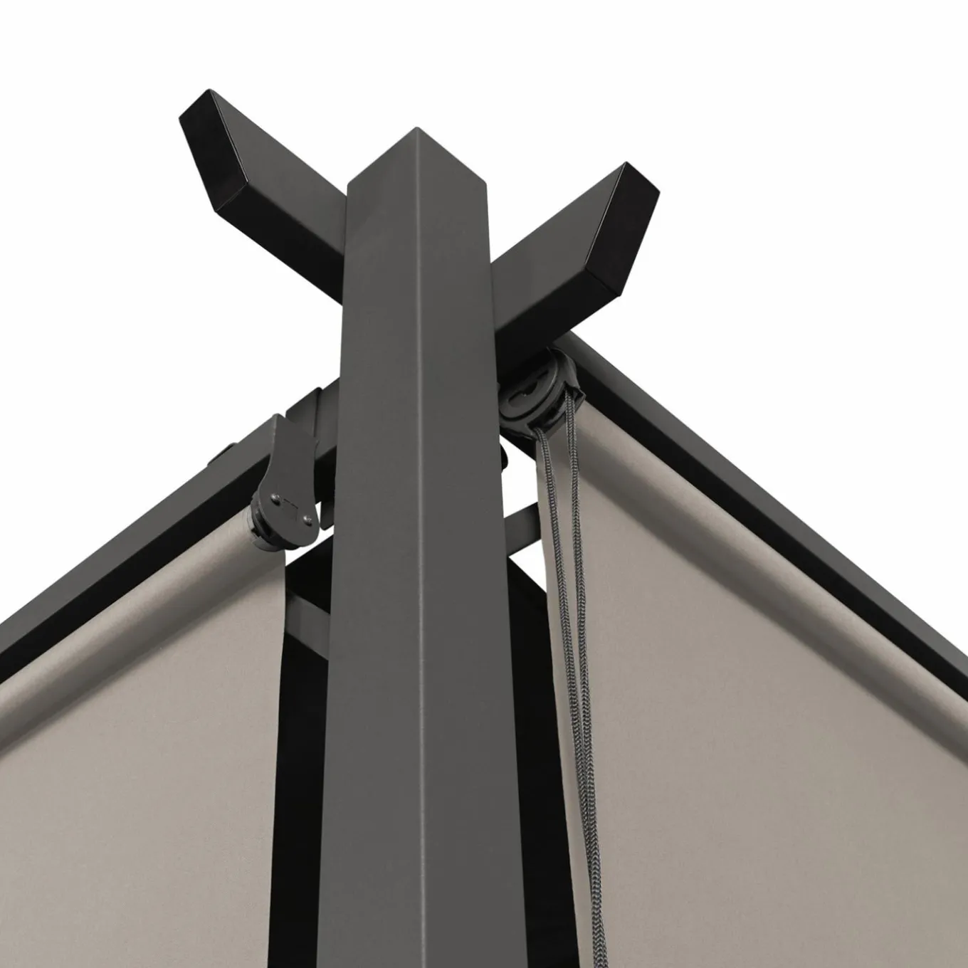 IDMarket Pergola au toit rétractable avec 6 stores coloris taupe* Tonnelles De Jardin|Pergolas