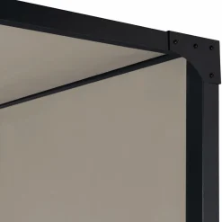 IDMarket Pergola avec rideaux coulissants taupe 3x4m* Tonnelles De Jardin|Pergolas