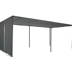 IDMarket Pergola avec rideaux coulissants gris anthracite 3x6m* Tonnelles De Jardin|Pergolas