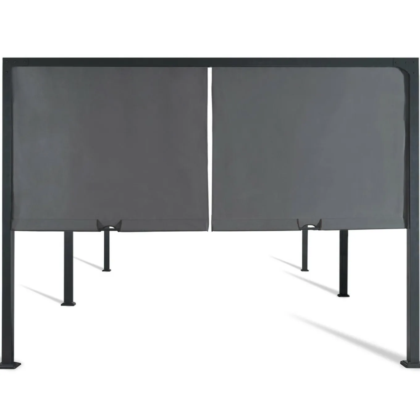 IDMarket Pergola avec rideaux coulissants gris anthracite 3x6m* Tonnelles De Jardin|Pergolas