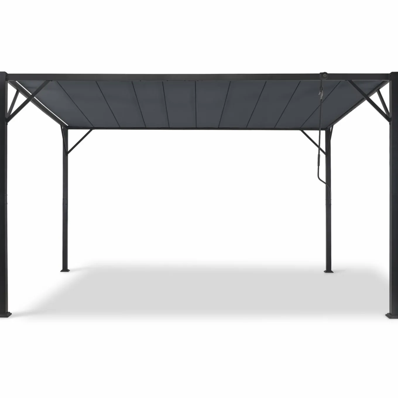 IDMarket Pergola lames orientables gris anthracite* Tonnelles De Jardin|Pergolas