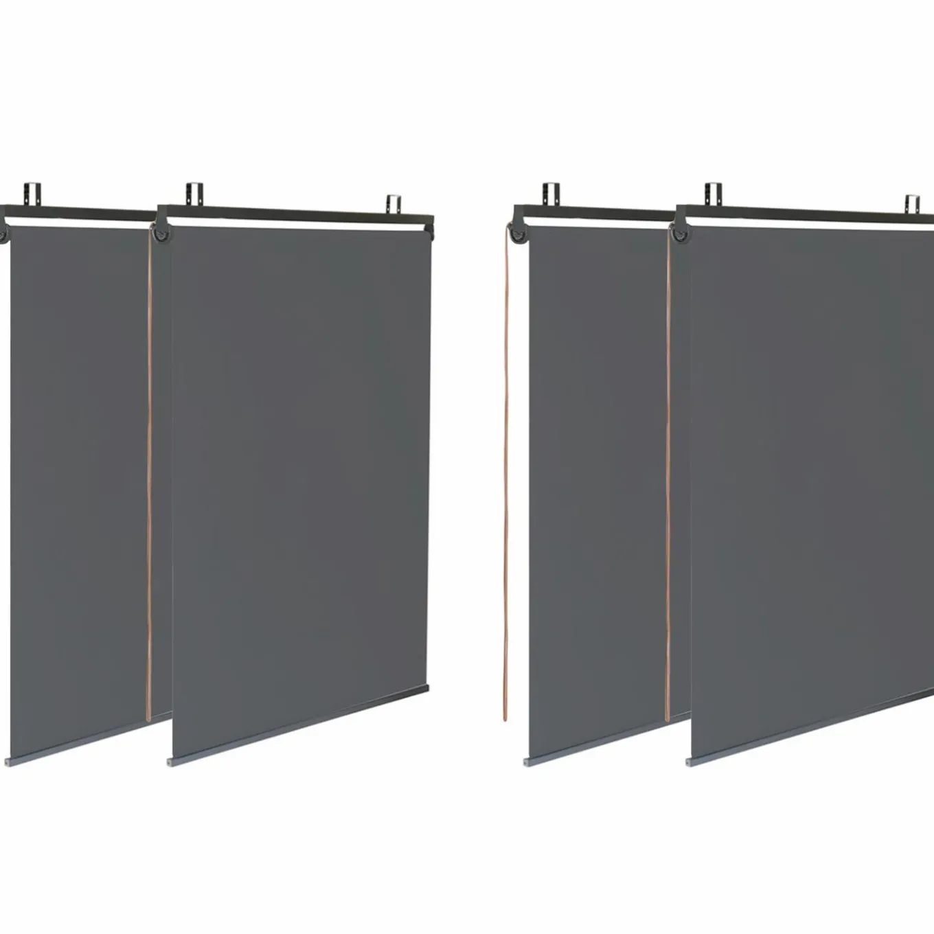 IDMarket Pergola lames orientables et stores gris anthracite* Tonnelles De Jardin|Pergolas