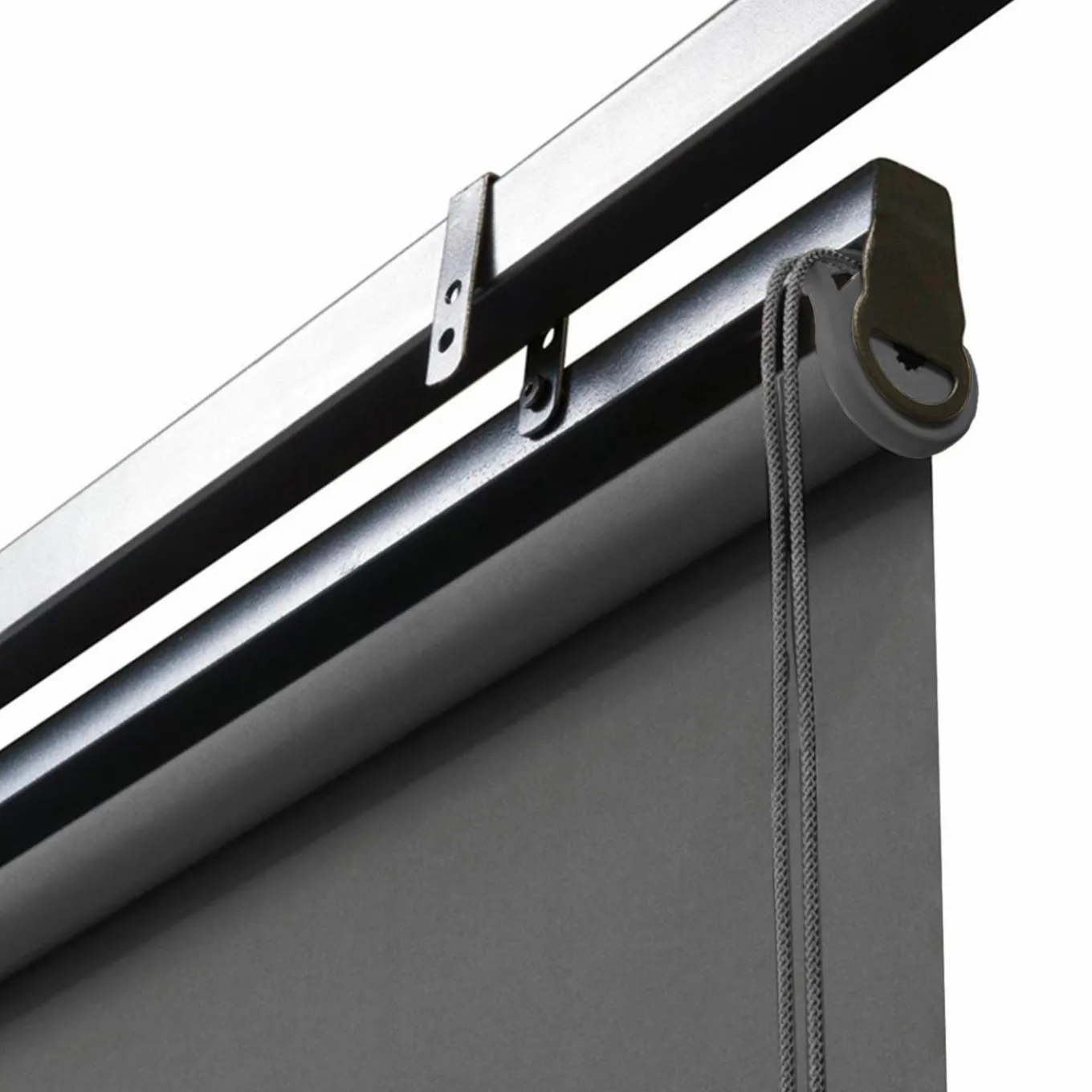 IDMarket Pergola lames orientables et stores gris anthracite* Tonnelles De Jardin|Pergolas