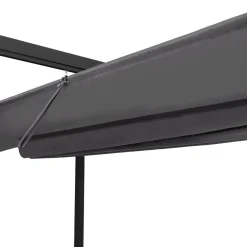 IDMarket Pergola rétractable gris 6 pieds en acier 3x6 m et toile polyester* Tonnelles De Jardin|Pergolas