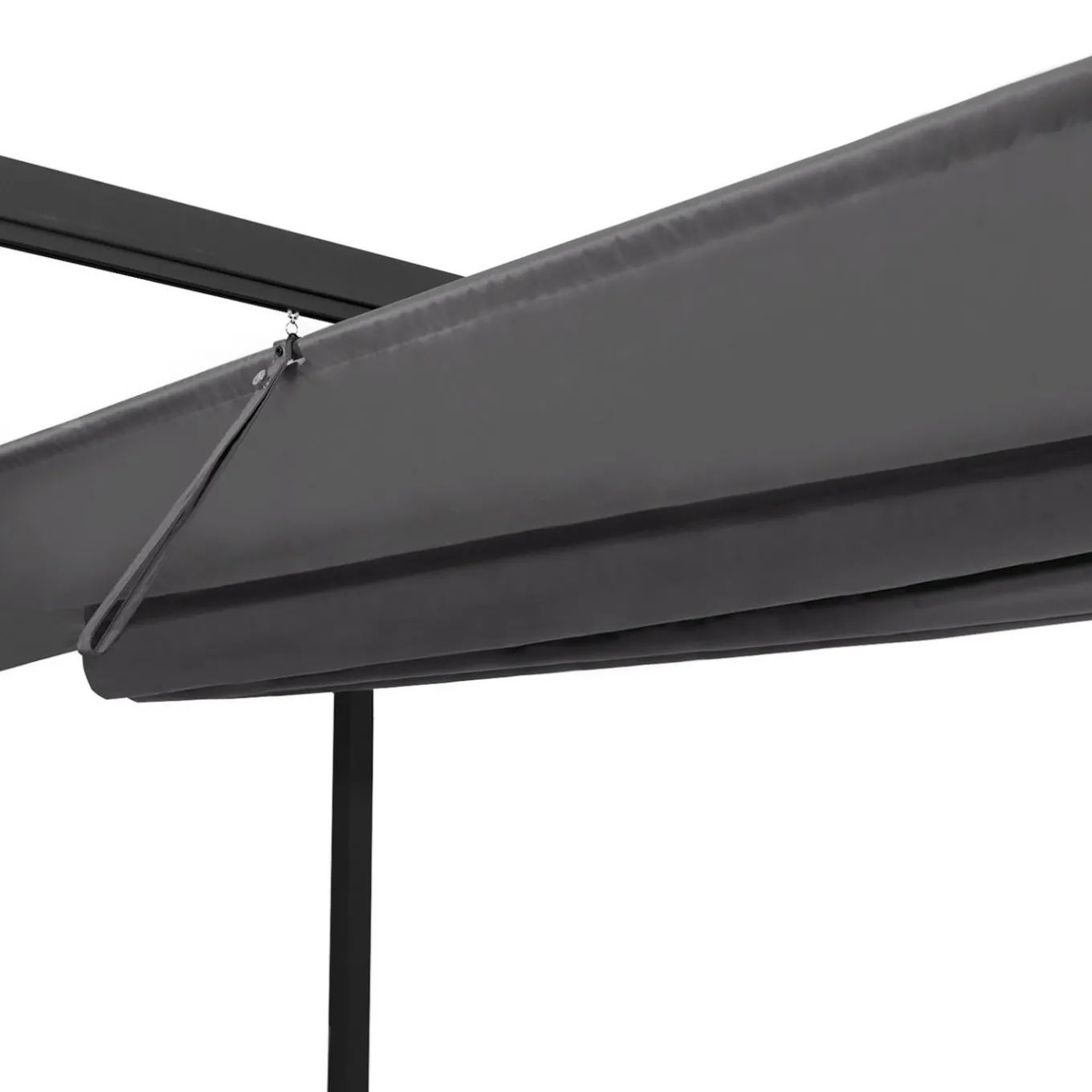 IDMarket Pergola rétractable gris 6 pieds en acier 3x6 m et toile polyester* Tonnelles De Jardin|Pergolas