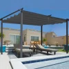 IDMarket Pergola toit rétractable gris 3x4 M* Tonnelles De Jardin|Pergolas