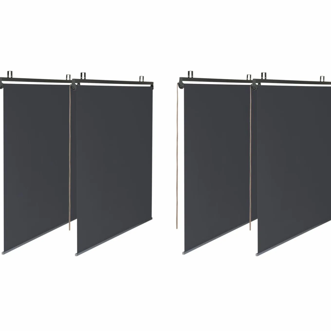 IDMarket Pergola 3x3 m toit rétractable gris anthracite et stores enrouleurs* Tonnelles De Jardin|Pergolas