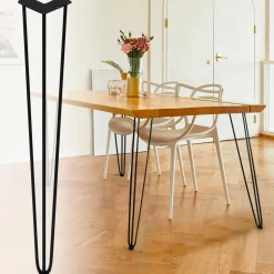 IDMarket Pieds de table épingle hauteur 71 cm* Décoration Et Accessoires|Pieds De Table