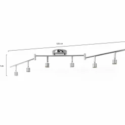 IDMarket Plafonnier salon pas cher avec spots pivotants* Luminaires