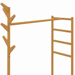 IDMarket Portant vêtement en bambou* Dressings Et Portants Vêtements