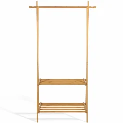 IDMarket Portant vêtements en bambou* Meubles Hauts|Collection Agencement Magasin